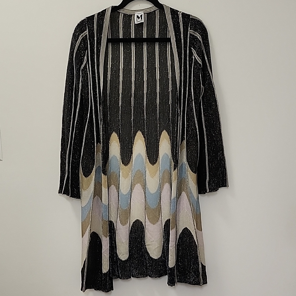 M Missoni cardigan collection featuring metallic lurex pattern Size 42/ Large - Picture 4 of 16